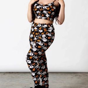 Killstar Haunted Pumpkin Lounge Top & Legging Set